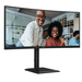 AOC E4 CU34E4CV computer monitor 86,4 cm (34") 3440 x 1440 Pixels UltraWide Quad HD LCD Zwart