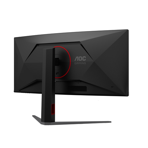 AOC G4 CU34G4CA computer monitor 86,4 cm (34") 3440 x 1440 Pixels Wide Quad HD Zwart, Rood