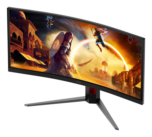 AOC G4 CU34G4CA computer monitor 86,4 cm (34") 3440 x 1440 Pixels Wide Quad HD Zwart, Rood