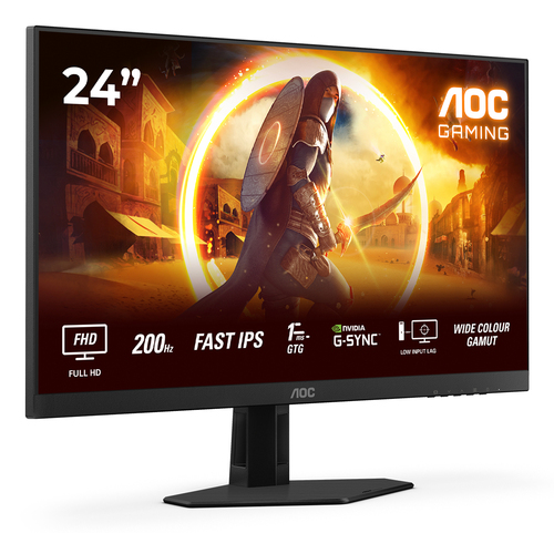 AOC G4 24G4HRE computer monitor 60,5 cm (23.8") 1920 x 1080 Pixels Full HD LED Zwart, Rood