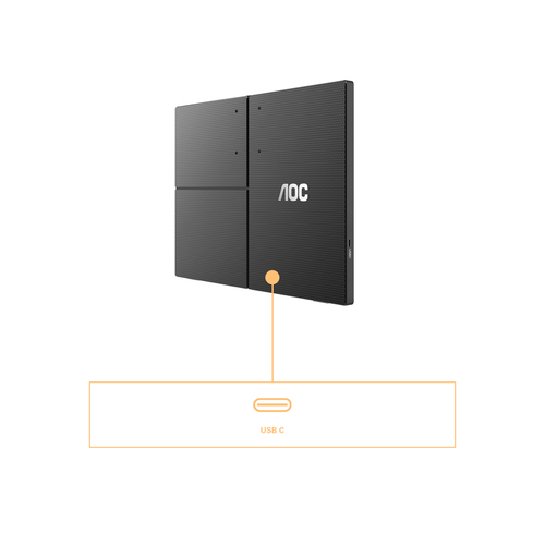 AOC T2 16T3EA computer monitor 39,6 cm (15.6") 1920 x 1080 Pixels Full HD Zwart
