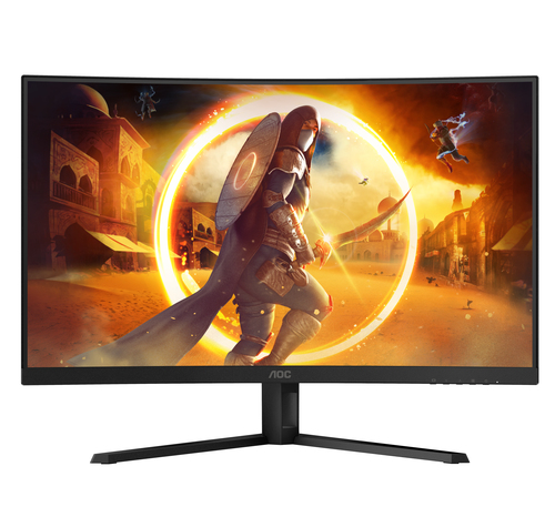 AOC G4 CQ32G4VE computer monitor 81,3 cm (32") 2560 x 1440 Pixels Quad HD LCD Zwart, Grijs