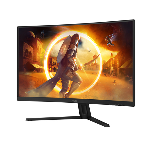 AOC G4 CQ32G4VE computer monitor 81,3 cm (32") 2560 x 1440 Pixels Quad HD LCD Zwart, Grijs