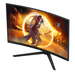 AOC G4 CQ32G4VE computer monitor 81,3 cm (32") 2560 x 1440 Pixels Quad HD LCD Zwart, Grijs