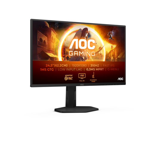 AOC G4 25G4SXU computer monitor 62,2 cm (24.5") 1920 x 1080 Pixels Full HD LED Zwart, Grijs
