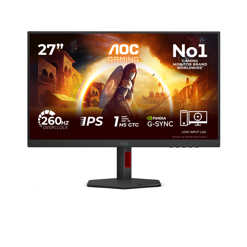 AOC G4 27G4ZR computer monitor 68,6 cm (27") 1920 x 1080 Pixels Full HD LED Zwart, Rood