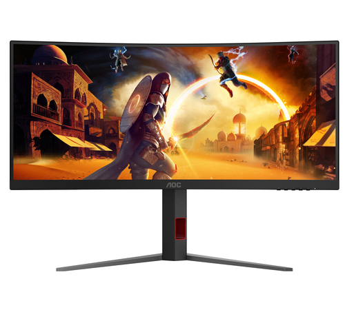 AOC G4 CU34G4Z computer monitor 86,4 cm (34") 3440 x 1440 Pixels Wide Quad HD LED Zwart, Rood