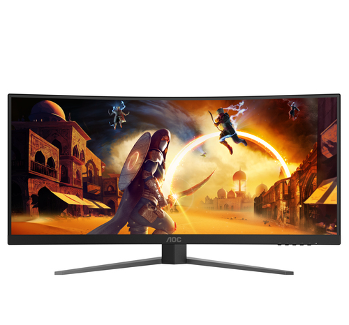 AOC G4 CU34G4Z computer monitor 86,4 cm (34") 3440 x 1440 Pixels Wide Quad HD LED Zwart, Rood