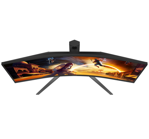 AOC G4 CU34G4Z computer monitor 86,4 cm (34") 3440 x 1440 Pixels Wide Quad HD LED Zwart, Rood