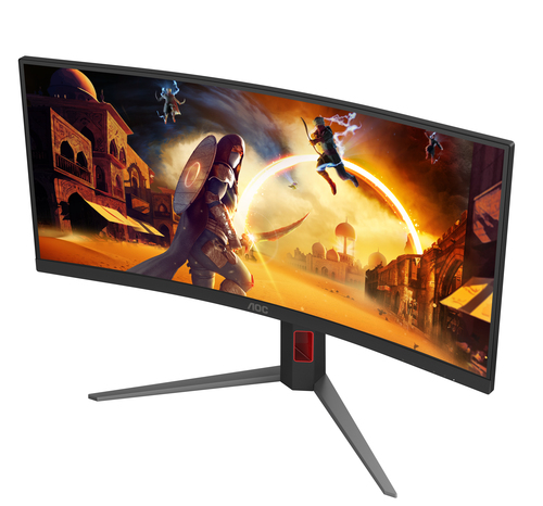AOC G4 CU34G4Z computer monitor 86,4 cm (34") 3440 x 1440 Pixels Wide Quad HD LED Zwart, Rood