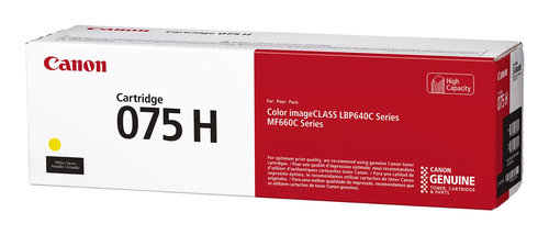 Canon 075 H tonercartridge 1 stuk(s) Origineel Geel