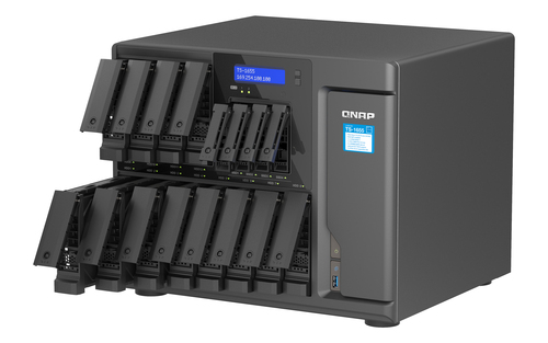 QNAP TS-1655 NAS Tower Intel Atom® C5125 8 GB DDR4 0 TB QNAP Turbo System Zwart