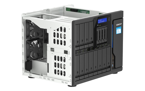 QNAP TS-1655 NAS Tower Intel Atom® C5125 8 GB DDR4 0 TB QNAP Turbo System Zwart