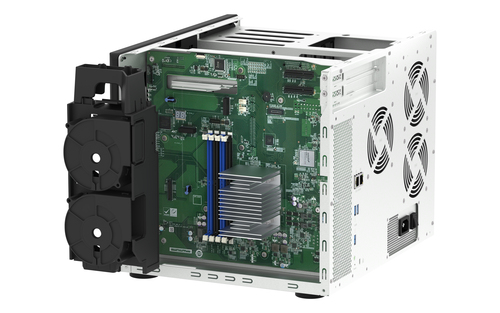QNAP TS-1655 NAS Tower Intel Atom® C5125 8 GB DDR4 0 TB QNAP Turbo System Zwart