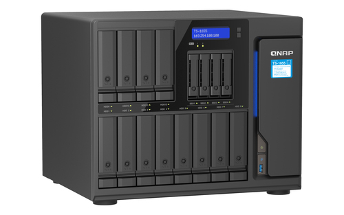 QNAP TS-1655 NAS Tower Intel Atom® C5125 8 GB DDR4 0 TB QNAP Turbo System Zwart