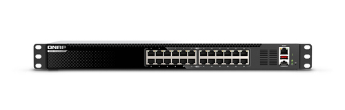 QNAP QSW-M3224-24T netwerk-switch Managed L3 10G Ethernet (100/1000/10000) 1U Zwart, Zilver