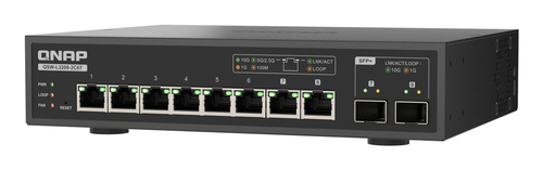 QNAP QSW-L3208-2C6T netwerk-switch Managed L2 10G Ethernet (100/1000/10000) Desktop Zwart