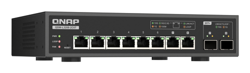 QNAP QSW-L3208-2C6T netwerk-switch Managed L2 10G Ethernet (100/1000/10000) Desktop Zwart