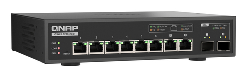 QNAP QSW-L3208-2C6T netwerk-switch Managed L2 10G Ethernet (100/1000/10000) Desktop Zwart