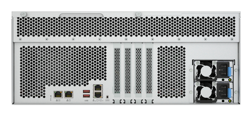 QNAP TS-h2477AXU-RP Opslagserver Rack (4U) AMD Ryzen™ 7 7745 32 GB DDR5 0 TB QNAP QTS Zwart, Grijs