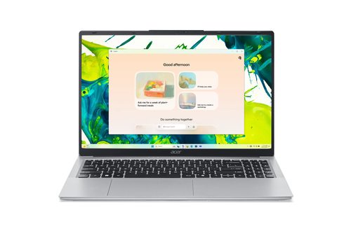 Acer Aspire Lite AL15-54P-56B0 Intel Core Ultra 5 115U Laptop 39,6 cm (15.6") Full HD 16 GB LPDDR5-SDRAM 1 TB SSD Wi-Fi 6 (802.11ax) Windows 11 Home Zilver AZERTY