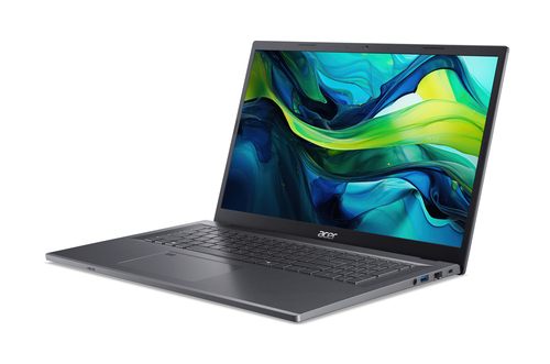 Acer Aspire 17 A17-51M-706U Intel Core 7 150U Laptop 43,9 cm (17.3") Full HD 16 GB LPDDR5-SDRAM 512 GB SSD Wi-Fi 6E (802.11ax) Windows 11 Home Grijs