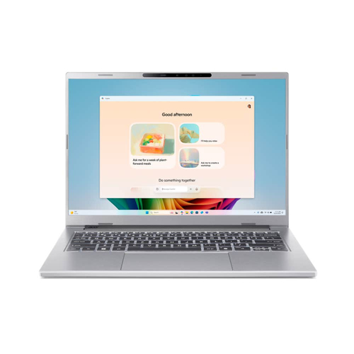 Acer Aspire 14 AI A14-53M-55R7 Copilot+ PC Intel Core Ultra 5 226V Laptop 35,6 cm (14") WUXGA 16 GB LPDDR5x-SDRAM 512 GB SSD Wi-Fi 7 (802.11be) Windows 11 Home Zilver