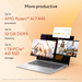 ASUS Vivobook 14 M1407GA-LY012W Copilot+ PC AMD Ryzen AI 7 445 Laptop 35,6 cm (14") WUXGA 16 GB DDR5-SDRAM 512 GB SSD Wi-Fi 6 (802.11ax) Windows 11 Home Belgisch Zilver