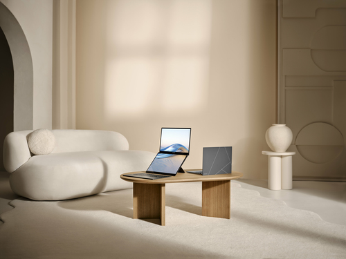 ASUS Zenbook Duo UX8406CA-QLNADW Intel Core Ultra 7 255H Hybride (2-in-1) 35,6 cm (14") Touchscreen Full HD 32 GB LPDDR5x-SDRAM 1 TB SSD Wi-Fi 7 (802.11be) Windows 11 Home Grijs AZERTY Belgisch