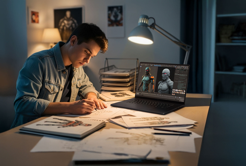 ASUS ProArt P16 H7606WP-SRNA6X Copilot+ PC AMD Ryzen AI 9 HX 370 Laptop 40,6 cm (16") Touchscreen 3K 64 GB LPDDR5x-SDRAM 1 TB SSD NVIDIA GeForce RTX 5070 Wi-Fi 7 (802.11be) Windows 11 Pro Zwart AZERTY Belgisch
