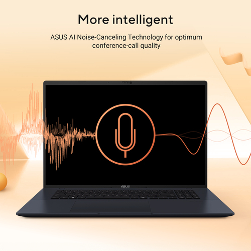ASUS Vivobook 18 M1807HA-S16512W Copilot+ PC AMD Ryzen™ 7 260 Laptop 46,7 cm (18.4") WUXGA 16 GB DDR5-SDRAM 512 GB SSD Wi-Fi 6 (802.11ax) Windows 11 Home Zilver AZERTY Belgisch