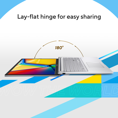 ASUS Vivobook 17 X1704MA-AU012W Intel Core 5 320 Laptop 43,9 cm (17.3") Full HD 16 GB DDR5-SDRAM 512 GB SSD Wi-Fi 6 (802.11ax) Windows 11 Home Belgisch Blauw