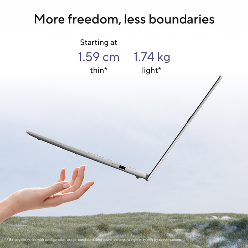 ASUS Vivobook S16 S3607QA-SH109W Copilot+ PC Snapdragon X1-26-100 Laptop 40,6 cm (16") WUXGA 16 GB LPDDR5x-SDRAM 512 GB SSD Wi-Fi 6E (802.11ax) Windows 11 Home Grijs AZERTY Belgisch