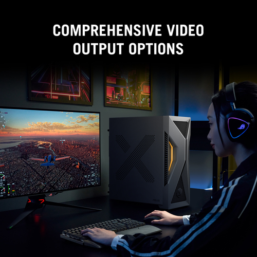 ASUS TUF Gaming T500 T500MV-07240H269W Intel Core 7 240H 16 GB DDR5-SDRAM 1 TB SSD NVIDIA GeForce RTX 5060 Ti Windows 11 Home Tower PC Zwart, Grijs