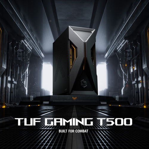 ASUS TUF Gaming T500 T500MV-07240H269W Intel Core 7 240H 16 GB DDR5-SDRAM 1 TB SSD NVIDIA GeForce RTX 5060 Ti Windows 11 Home Tower PC Zwart, Grijs