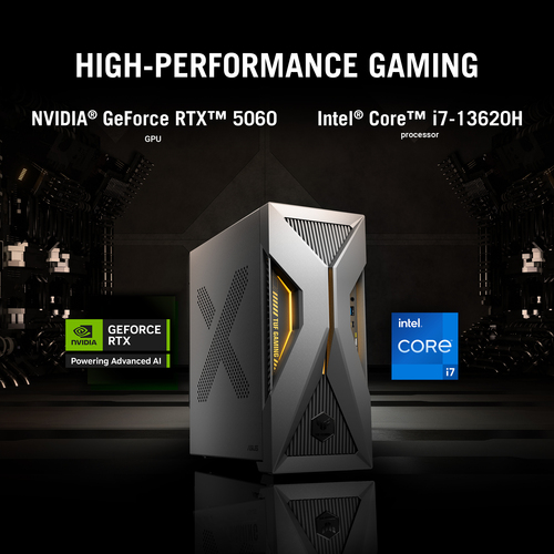 ASUS TUF Gaming T500 T500MV-07240H269W Intel Core 7 240H 16 GB DDR5-SDRAM 1 TB SSD NVIDIA GeForce RTX 5060 Ti Windows 11 Home Tower PC Zwart, Grijs