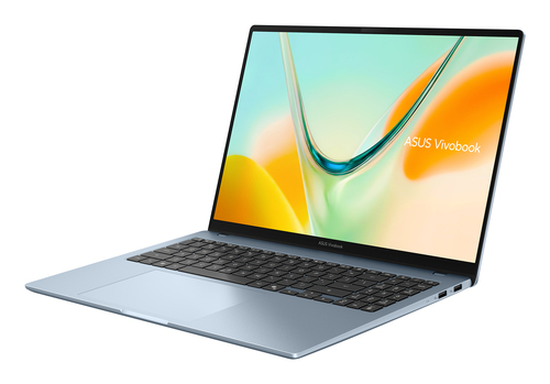ASUS Vivobook S16 S5608QA-MB255W Copilot+ PC Snapdragon X1-26-101 Laptop 40,6 cm (16") WUXGA 8 GB LPDDR5x-SDRAM 256 GB SSD Wi-Fi 6E (802.11ax) Windows 11 Home Blauw AZERTY Belgisch