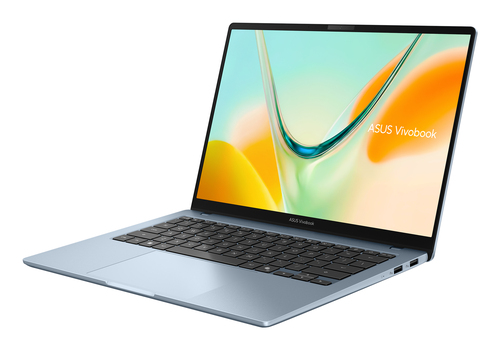 ASUS Vivobook S14 S5408QA-TM275W Copilot+ PC Snapdragon X1-26-101 Laptop 35,6 cm (14") WUXGA 8 GB LPDDR5x-SDRAM 256 GB SSD Wi-Fi 6E (802.11ax) Windows 11 Home Blauw AZERTY Belgisch