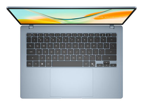 ASUS Vivobook S14 S5408QA-TM275W Copilot+ PC Snapdragon X1-26-101 Laptop 35,6 cm (14") WUXGA 8 GB LPDDR5x-SDRAM 256 GB SSD Wi-Fi 6E (802.11ax) Windows 11 Home Blauw AZERTY Belgisch