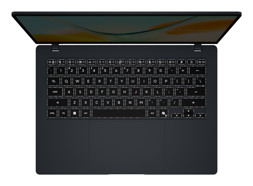ASUS Vivobook S14 S5408QA-TM275W Copilot+ PC Snapdragon X1-26-101 Laptop 35,6 cm (14") WUXGA 8 GB LPDDR5x-SDRAM 256 GB SSD Wi-Fi 6E (802.11ax) Windows 11 Home Blauw AZERTY Belgisch