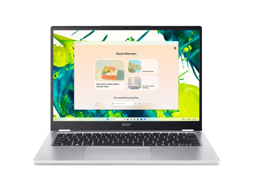 Acer Aspire Spin 14 ASP14-51N-51S8 Intel Core 5 115U Laptop 35,6 cm (14") Touchscreen WUXGA 16 GB LPDDR5-SDRAM 512 GB SSD Wi-Fi 6 (802.11ax) Windows 11 Home Zilver