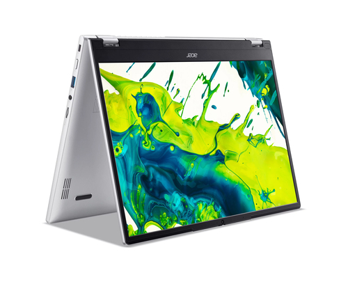 Acer Aspire Spin 14 ASP14-51N-51S8 Intel Core 5 115U Laptop 35,6 cm (14") Touchscreen WUXGA 16 GB LPDDR5-SDRAM 512 GB SSD Wi-Fi 6 (802.11ax) Windows 11 Home Zilver