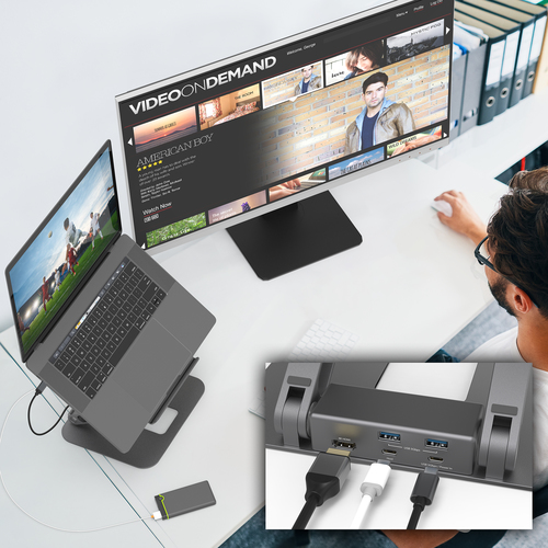 j5create JTS327-N Multi-Angle 4K Docking Stand