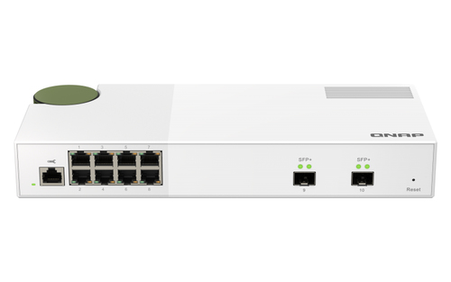 QNAP QSW-M2108-2S netwerk-switch Managed L2 2.5G Ethernet (100/1000/2500) Grijs