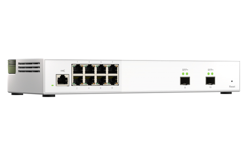 QNAP QSW-M2108-2S netwerk-switch Managed L2 2.5G Ethernet (100/1000/2500) Grijs