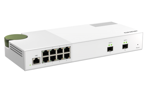 QNAP QSW-M2108-2S netwerk-switch Managed L2 2.5G Ethernet (100/1000/2500) Grijs