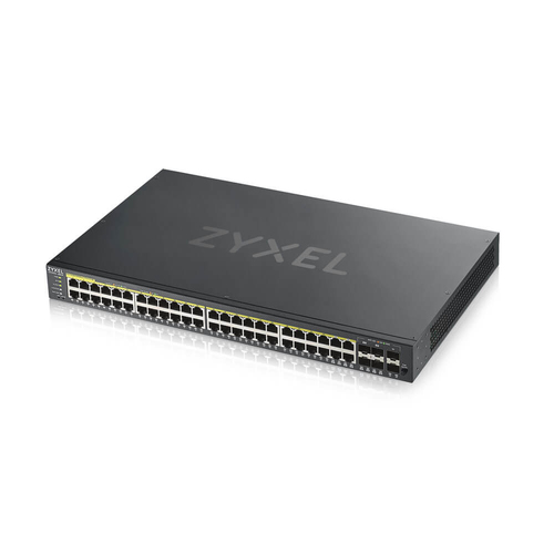Zyxel GS1920-48HPV2 Managed Gigabit Ethernet (10/100/1000) Power over Ethernet (PoE) Zwart