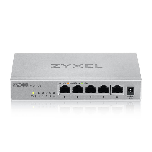 Zyxel XMG-105 Unmanaged 2.5G Ethernet (100/1000/2500) Grijs