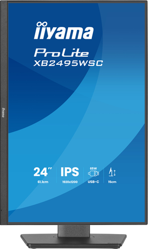 iiyama ProLite XB2495WSC-B1 computer monitor 61,2 cm (24.1") 1920 x 1200 Pixels WUXGA LED Zwart