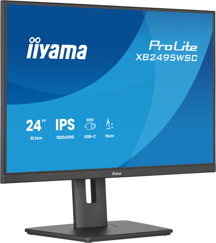 iiyama ProLite XB2495WSC-B1 computer monitor 61,2 cm (24.1") 1920 x 1200 Pixels WUXGA LED Zwart